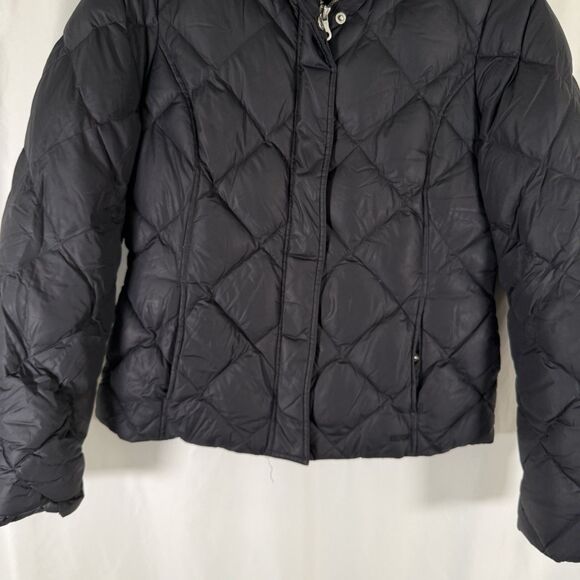 Eddie Bauer Goose Down Jacket Women's Medium Black Full Zip 700 Fill Power - Picture 3 of 15